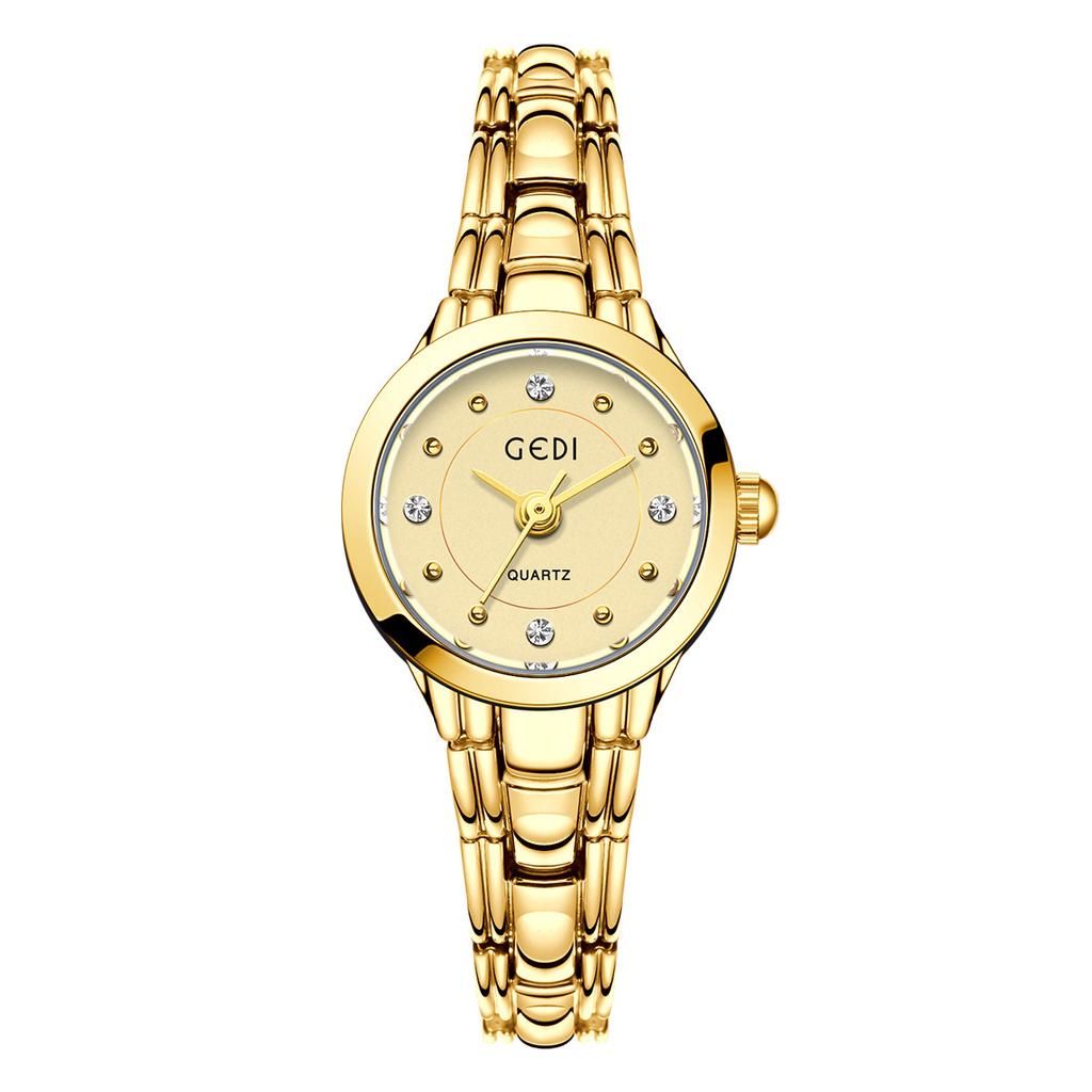 Niche Light Luxury Small Exquisite Alloy Bracelet Watch High-End Sense Diamond-Encrusted Women'S Waterproof Quartz Watch