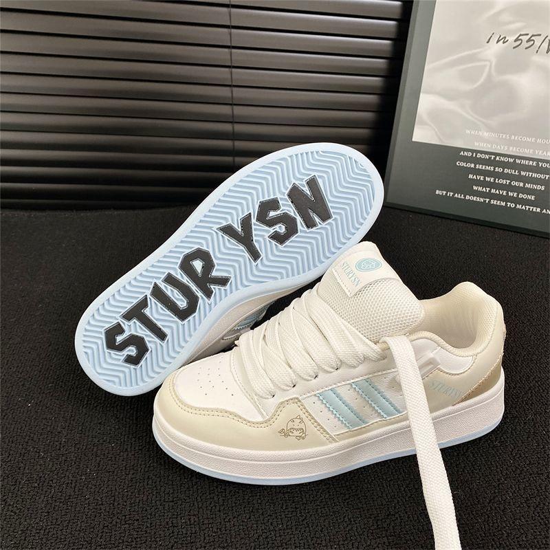 Original niche dopamine bread shoes women's tide spring new versatile street shot casual board shoes