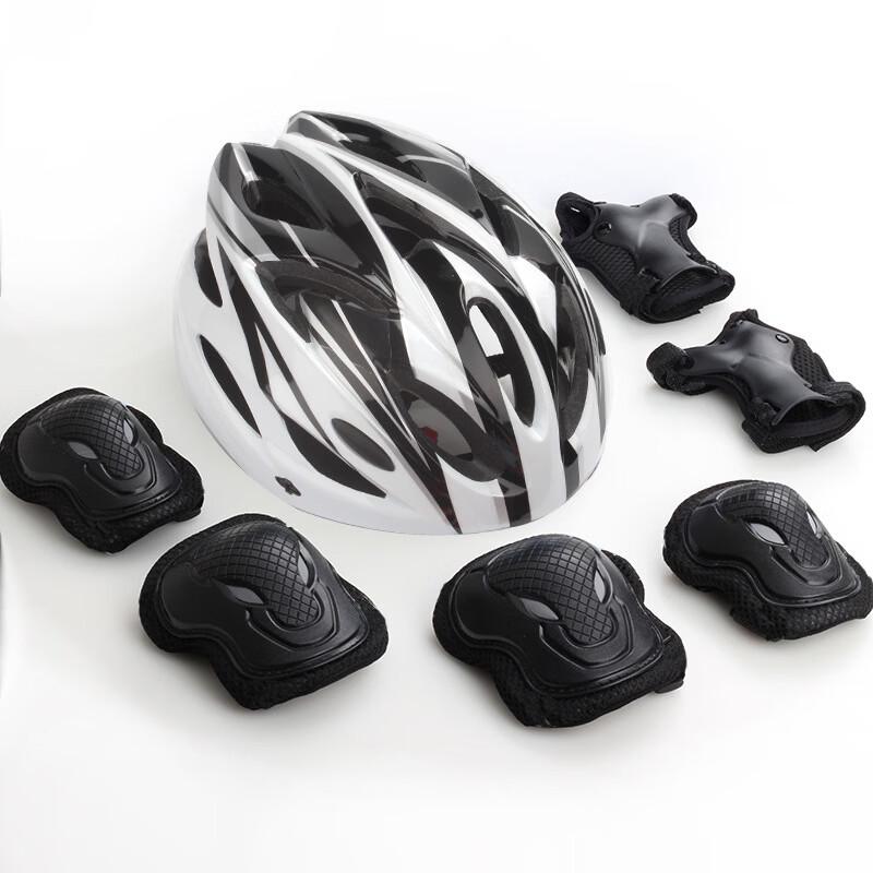 Datang Yu 7-Piece Roller Skating & Cycling Protective Gear Set черный белый