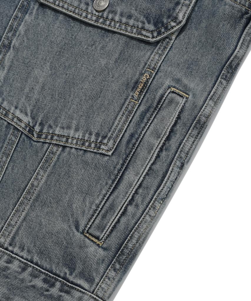 COVERNAT Denim Trucker Jacket Blue