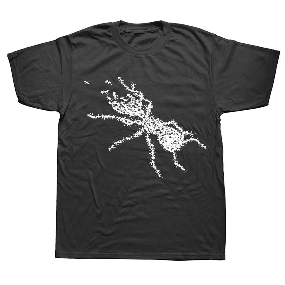 Funny Types of Ants Science Bug T Shirts Summer Cotton Streetwear Short Sleeve Ant Keeper Farm Gifts T-shirt Mens Clothing