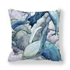Watercolor whale series pillowcase home bedroom living room sofa cushion cover x peach skin pillowcase