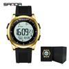 Sanda Multi-Function Smart Watch: Waterproof, Pedometer, Alarm Clock for Hiking & Sports - Unisex