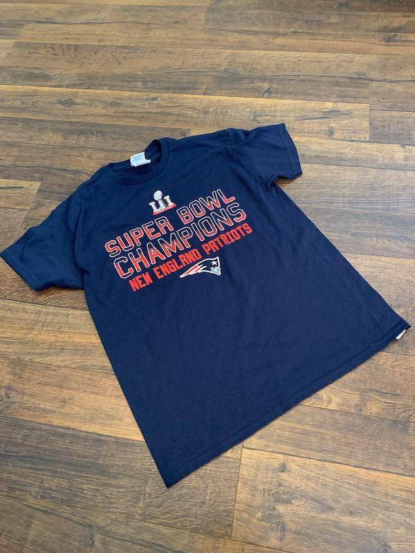 NEW ENGLAND PATRIOTS youth t-shirt, navy, LARGE, New w/tags