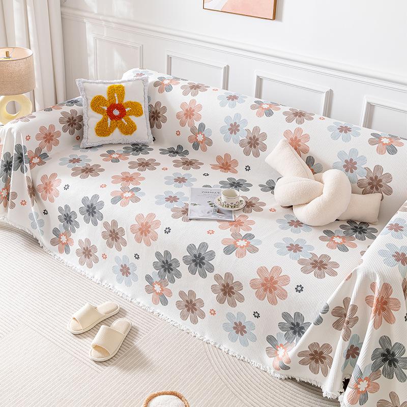 Sofa Cover Cloth High-Grade Simple Style Sofa Towel Dust-Proof All-Inclusive Universal Sofa Cover Four Seasons Universal