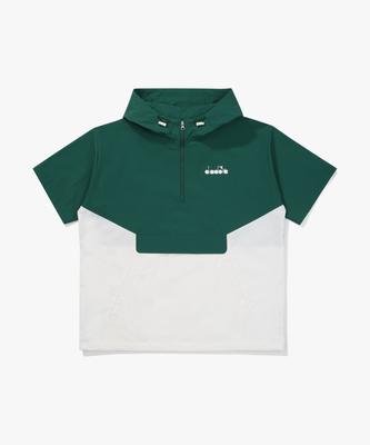 Grand Slam Color Block Short Sleeve Anorak Green