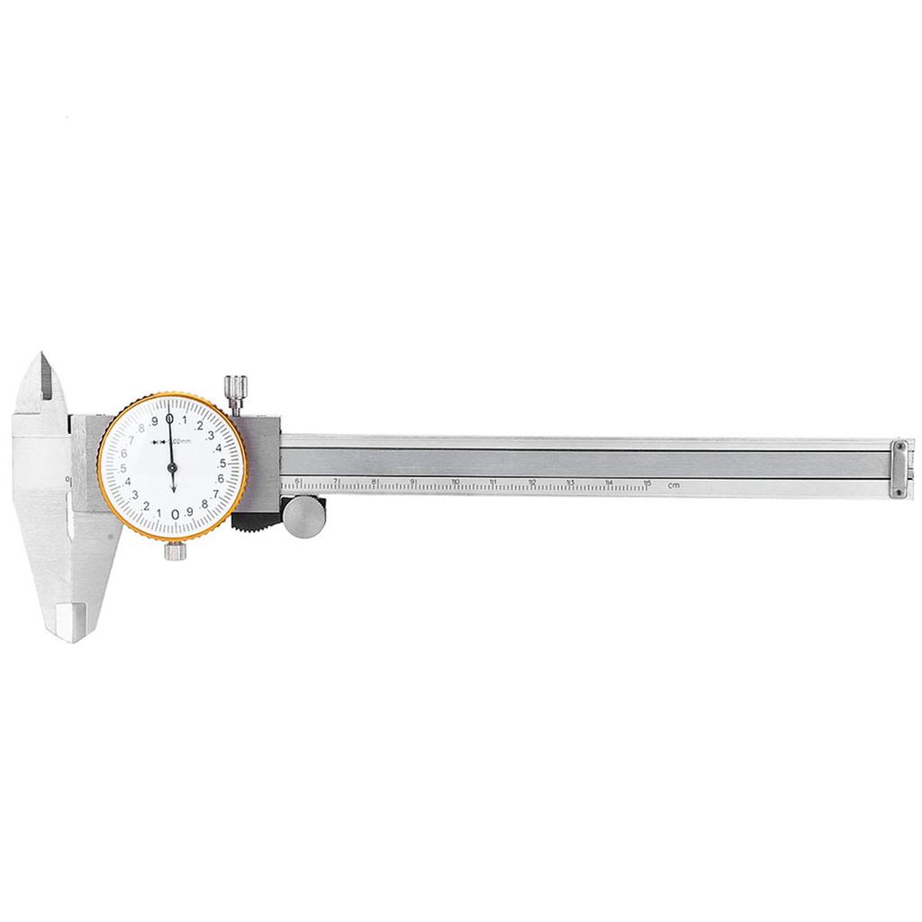 0150mm 0.02mm Shockproof Vernier Caliper Accuracy Metric Gauge Measuring Tool