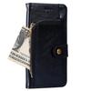 Phone Case for Huawei P60/P60 Pro Zipper Pocket PU Leather Wallet Stand Cover with Strap
