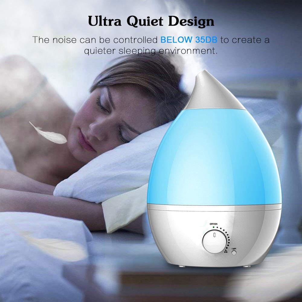 Office 7 Color Change LED Night Light USB Air Purifier Cool Mist Humidifier Aroma Essential Oil Diffuser Ultrasonic