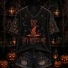 Women's Halloween Printed V-Neck Short Sleeve T-Shirt Casual Top