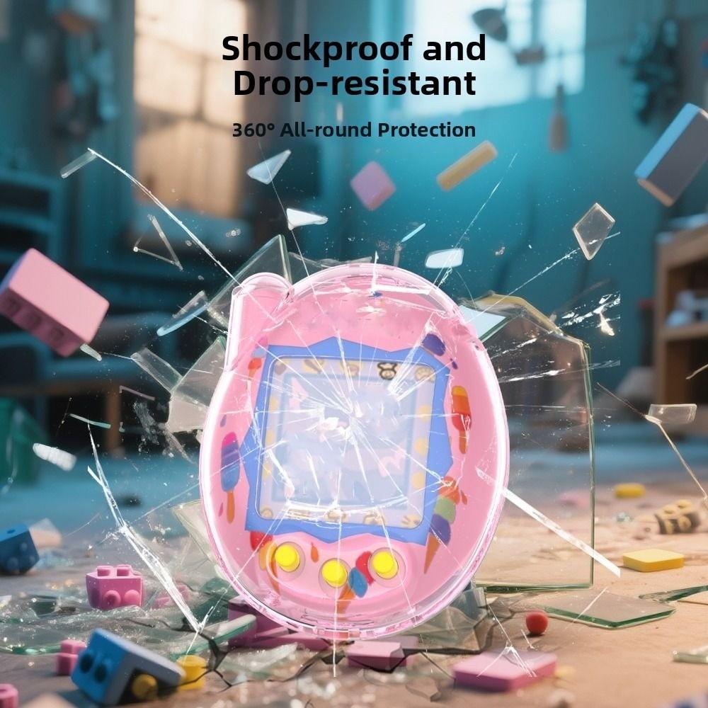 Przezroczyste Etui Ochronne Pyłoszczelne Odporne na Zarysowania Twarda Powłoka Kryształowa PC Pełne Pokrycie Przezroczysta Osłona dla Tamagotchi Connection
