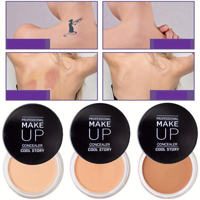Concealer für Körper und Gesicht, langanhaltend, deckt Akneflecken, Augenringe, Körperflecken, Concealer-Creme ab