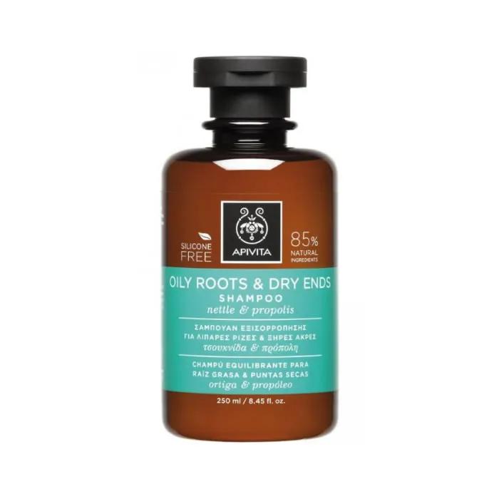 Apivita Shampoo for Fat Roots and Dry Tips 250ml