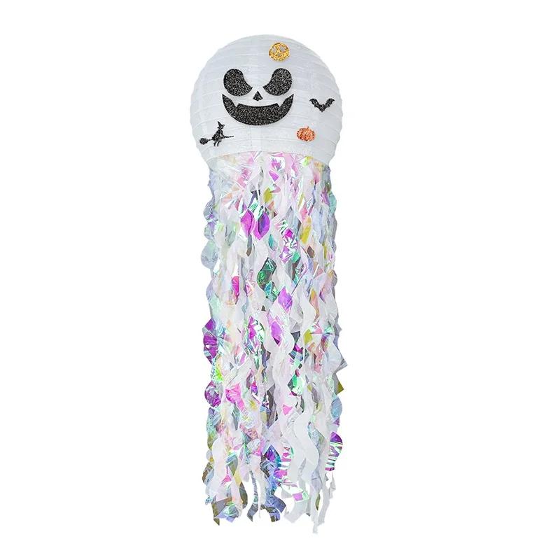 Halloween Jellyfish Pumpkin Paper Lantern DIY Ghost Party Pumpkin Bat Trick Or Treat Home Shop Decor Happy Halloween Day