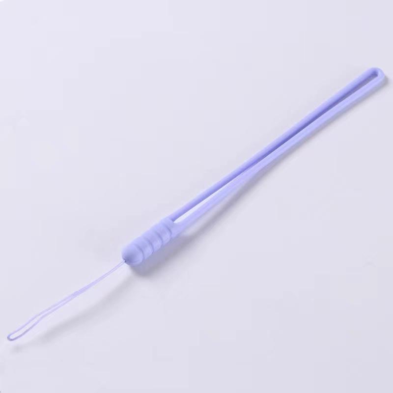 Håndleddshengende Silikon Lang Telefonreim Stropp Mobiltelefonkjede Lanyard For Iphone For Android Nøkkelringer Veskedekorasjon