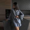 2024 Summer Women's Long-sleeved Tops Ruffled Shorts Casual Fashion Suits