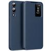 Samsung Galaxy S25 Edge Smart View Case with Card Slot, Blue