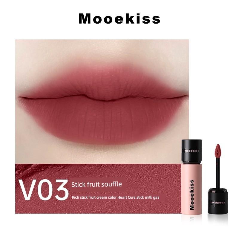 Mukeshi Lip Mud Whitening Matte Velvet Lip Glaze Whitening Lipstick Air Mist Lip Cream