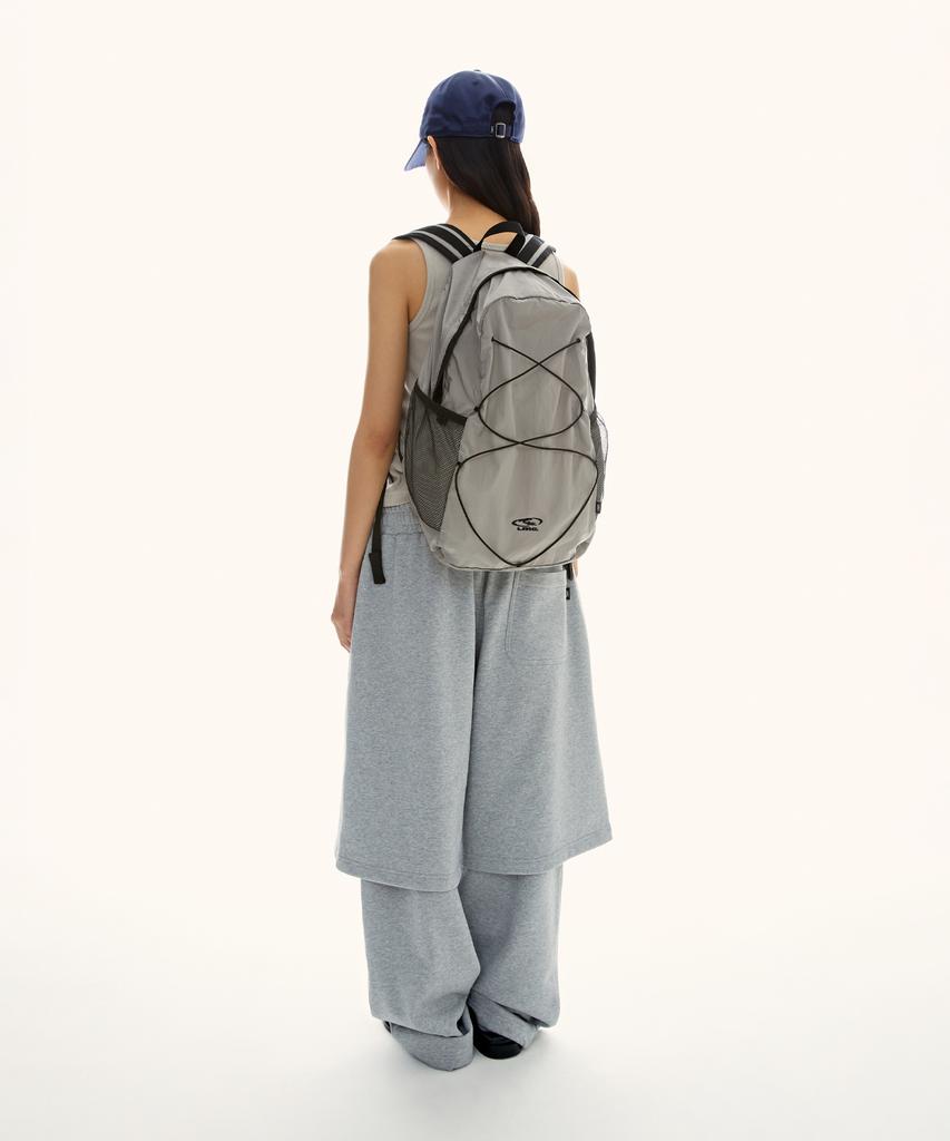 Lmc Oval Globe String Backpack Gray