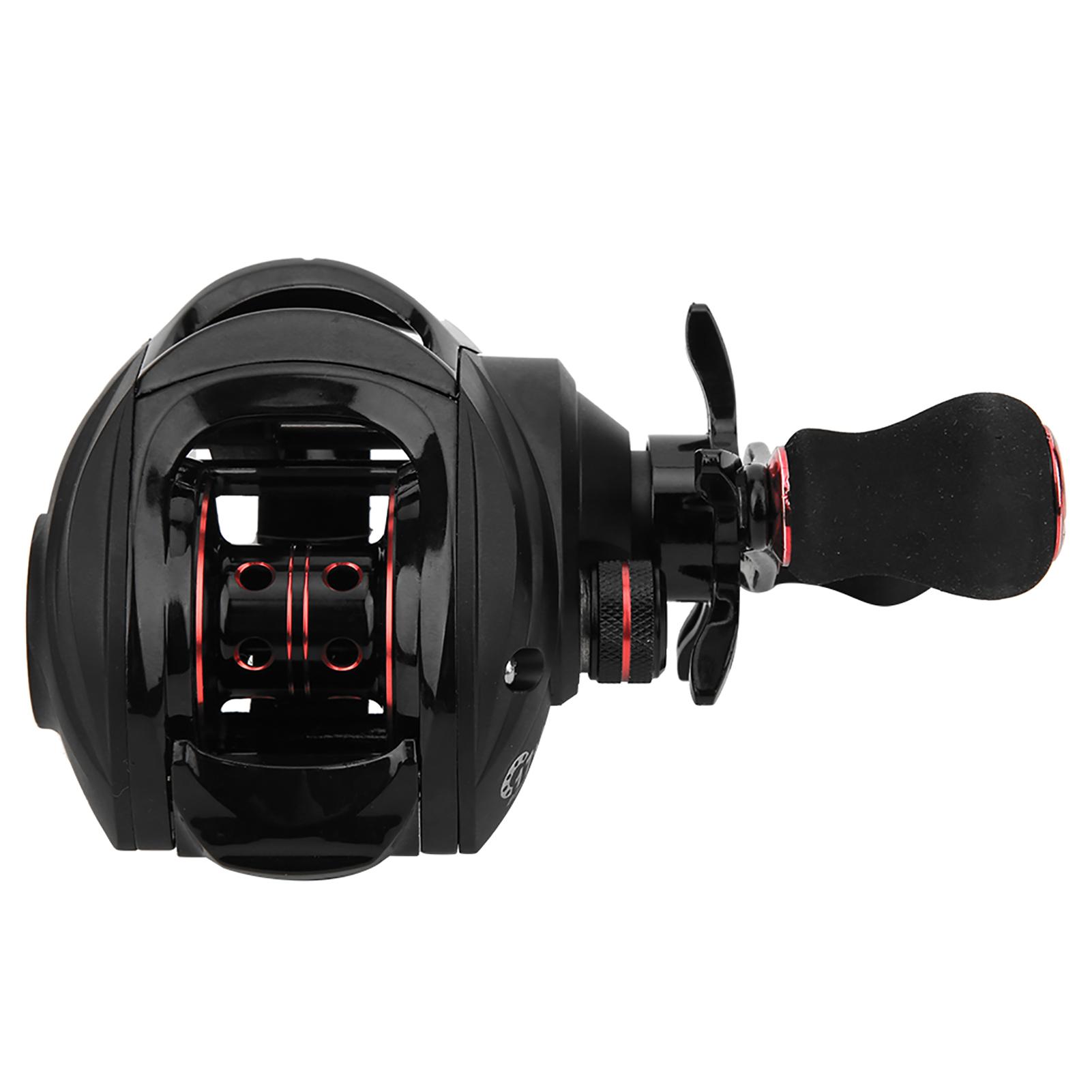 

Черный Красный Металлическая Шпуля Магнитный Тормоз Рыболовная Кастинговая Катушка Колесо Лески Инструмент Аксессуар Правая LK100R