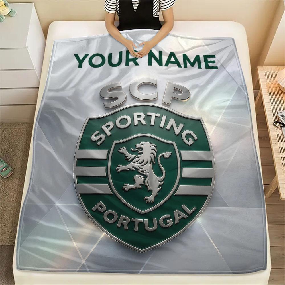 Custom Name,Sporting CP Printed Flannel Blanket, soft throw for bedroom sofa, washable, Christmas present, great gift.