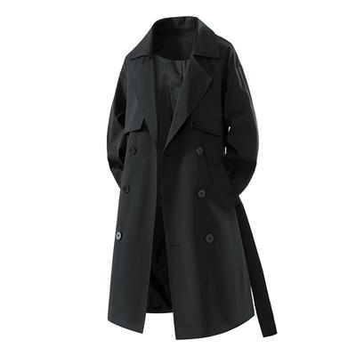 Jesenný pánsky stredne dlhý trenčkot Pánska streetwear vetrovka Trenčkot Pánsky jednofarebný Business Casual bundy Voľný kabát