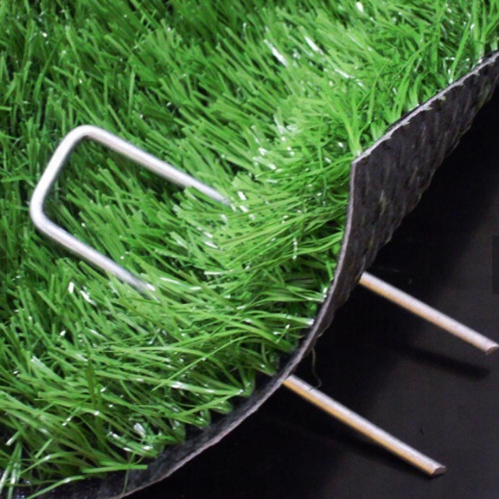 Galvanized Steel U-Shaped Ground Nails for Weed Barrier Fabric and Geotextile Fixing.