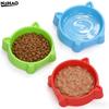 Tazón para Mascotas con Diseño Lindo de Orejas de Gato - Alimentador Antideslizante de Plástico para Comida y Agua para Perros y Gatitos y Cachorros Pequeños, Duradero y Ecológico