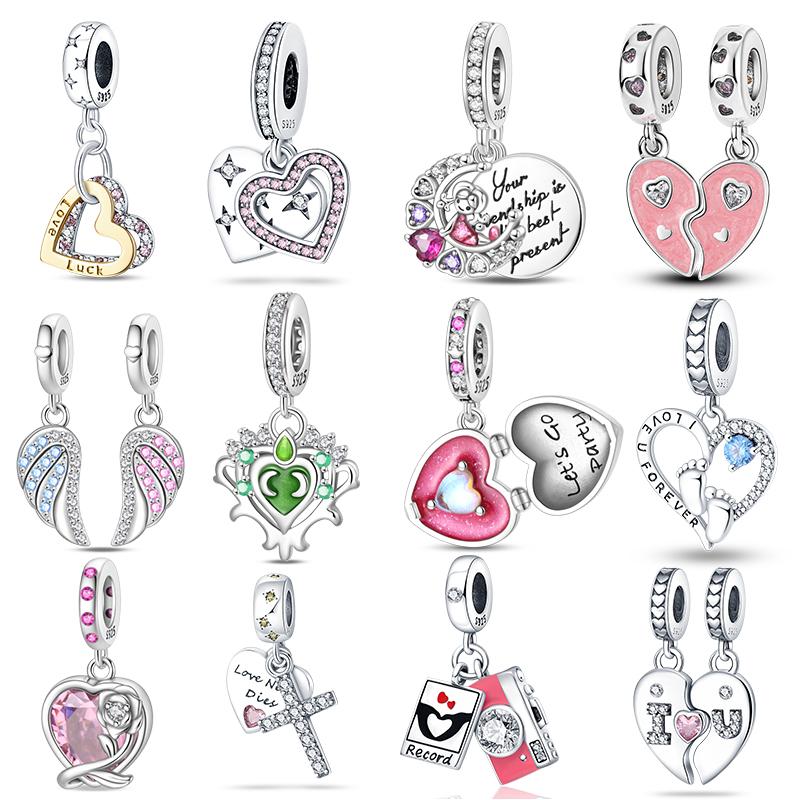 Romantic Love Theme Collection Charms Copper Pendant 3Mm Original Bracelet Necklace For Women Luxury Exquisite Jewelry Gift