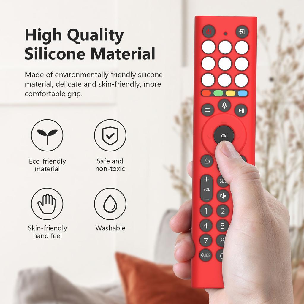 For HISENSE ERF2K38H Silicone Case Remote Control Protective Case Anti Slip Television Remote Cover Full-Coverage Silicone Case