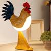 Cordless Chicken Desk Lamp with Touch Sensor Rechargeable 3 Color Temperature LED Dimmable Nightstand Lamp for Bedroom Office Dorm