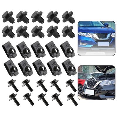 30pcs Clamps Bolts Clips Metal Nut Clamps Undertray-Cover