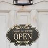 Wooden Craft Double Business Sign Double-sided Wooden House Sign Door Hanging Pendant  Shop