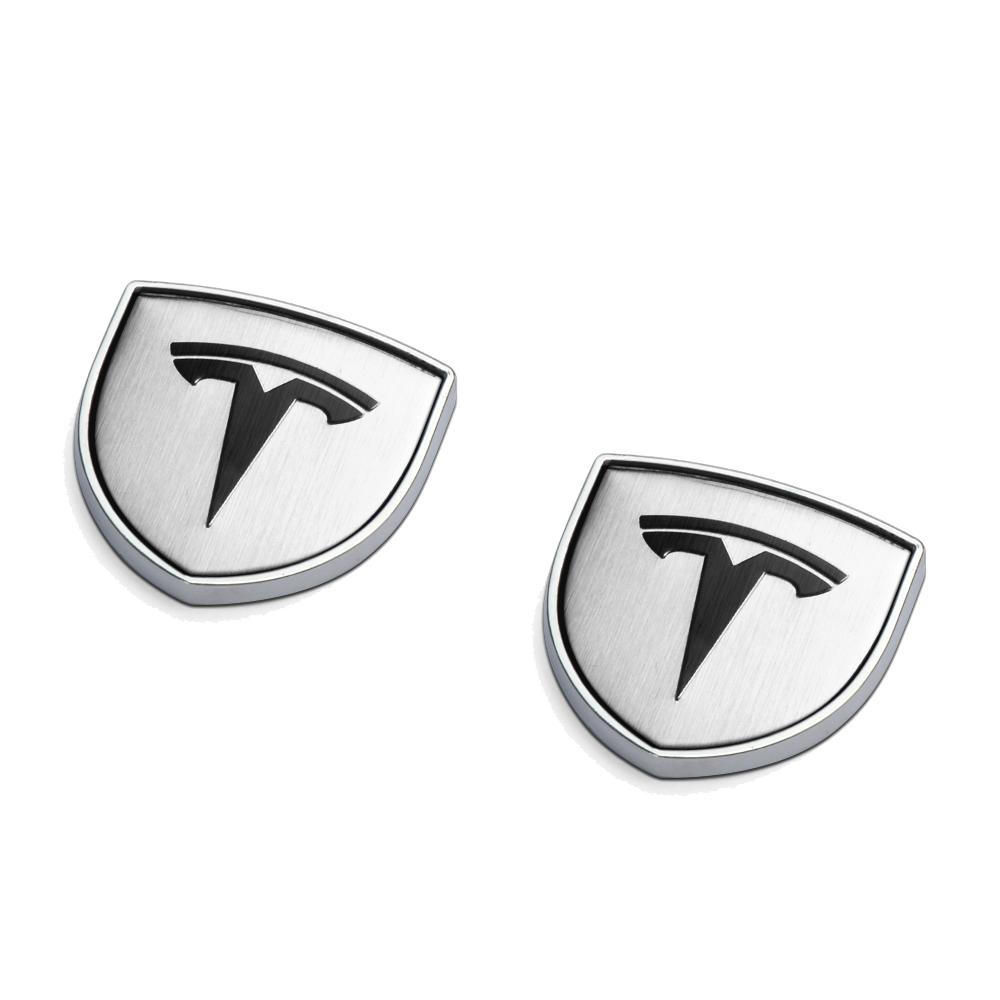 

2pcs 3D Metal Car Trunk Window Emblem Decor Sticker For Tesla Model S 3 Y 2012-2023 2013 2016 2017 2020 2021 2022 Accessories For Tesla
