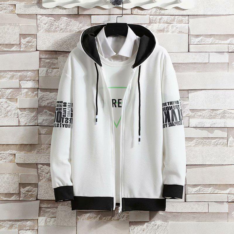 Trendiger Herbstpulloveranzug im koreanischen Stil für Herren: Lockeres Set aus Strickjacke, Kapuzenjacke und lässiger Hose