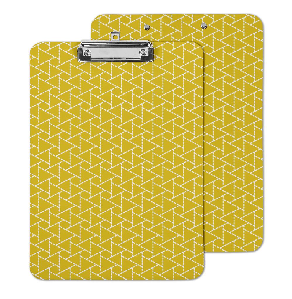 Inkdotpot Decorative Clipboard Letter Size with Low Profile Clip,Retractable Key Hole for Hanging Paperboard for Office School w/Free Marker & Eraser