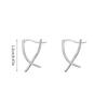 Trendy Geometric Pattern Ear Cuff for Women Portable Silver Plated Fashion Accessory Gift Ready
