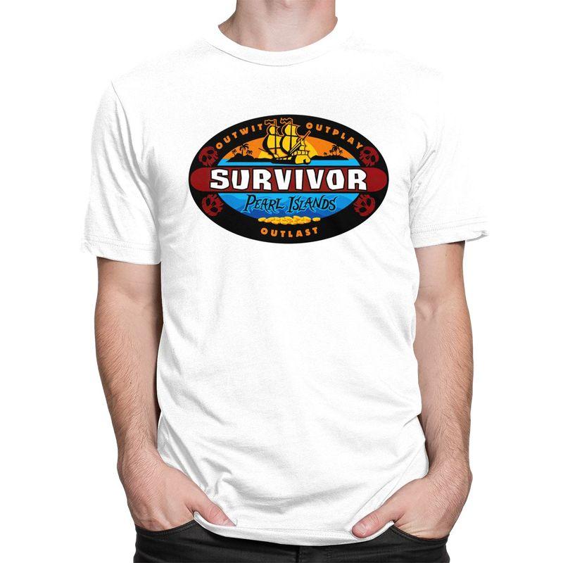 Custom Adventure Game TV Show Survivor Tshirts for Men Short Sleeves Casual T Shirt Cool Tshirt 100 Cotton Tee Gift Idea