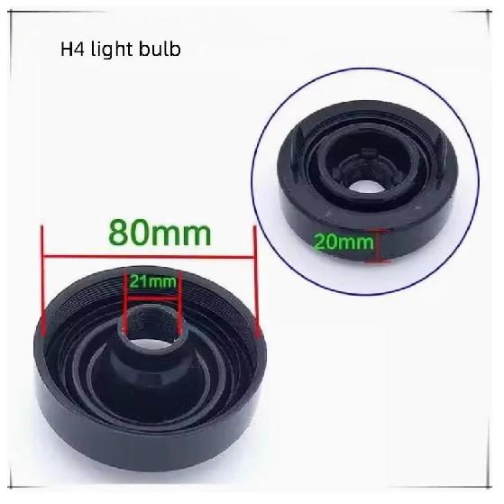 

For Honda Fit JAZZ 2003-2019 Headlight Dust Cover High and Low Beam Rubber Sealed Lampshade Front Headlight Waterproof Cover 2pcs