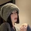 Thickened Chic Knitted Hat Korean Style Pullover Hat Fashion Beanies Hat  Autumn/Winter