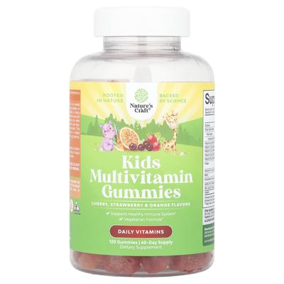 Children's Multivitamin Gummies, Cherry, Strawberry & Orange, 120 Gummies