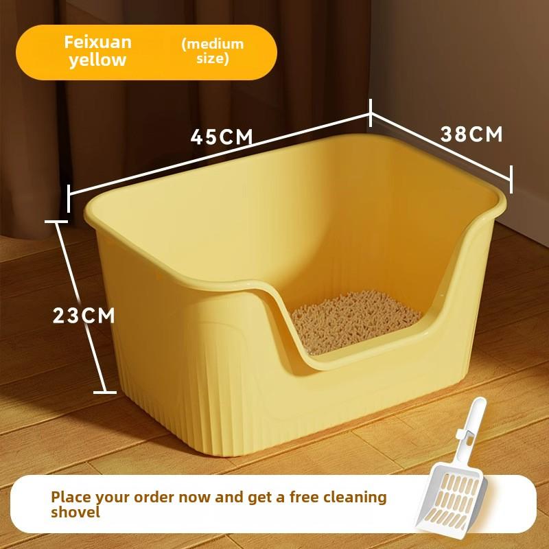 

Гигантский кошачий туалет, большой кошачий туалет, полузакрытый, брызгозащищенный, открытый, очень большой кошачий таз, товары для кукол из штата Мэн pot