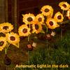 Sunflower Solar Lamp Auto On/Off Energy-Saving Waterproof Simulation Flower Lawn Light Landscape Lamp Garden Decoration