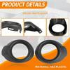 Front Bumper Fog Light Black Cover Housing Plastic For Ford Focus 2012 2013 2014