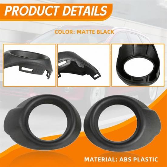 Front Bumper Fog Light Black Cover Housing Plastic For Ford Focus 2012 2013 2014