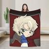 Detective Conan Blanket Coral Fleece Plush Spring Autumn Multi-function Super Soft Throw Blankets for Sofa Bedroom Bedspread