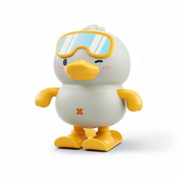 6xWater Fowl Plaything with Goggles Mechanical Water Wobbling for Kids, Young