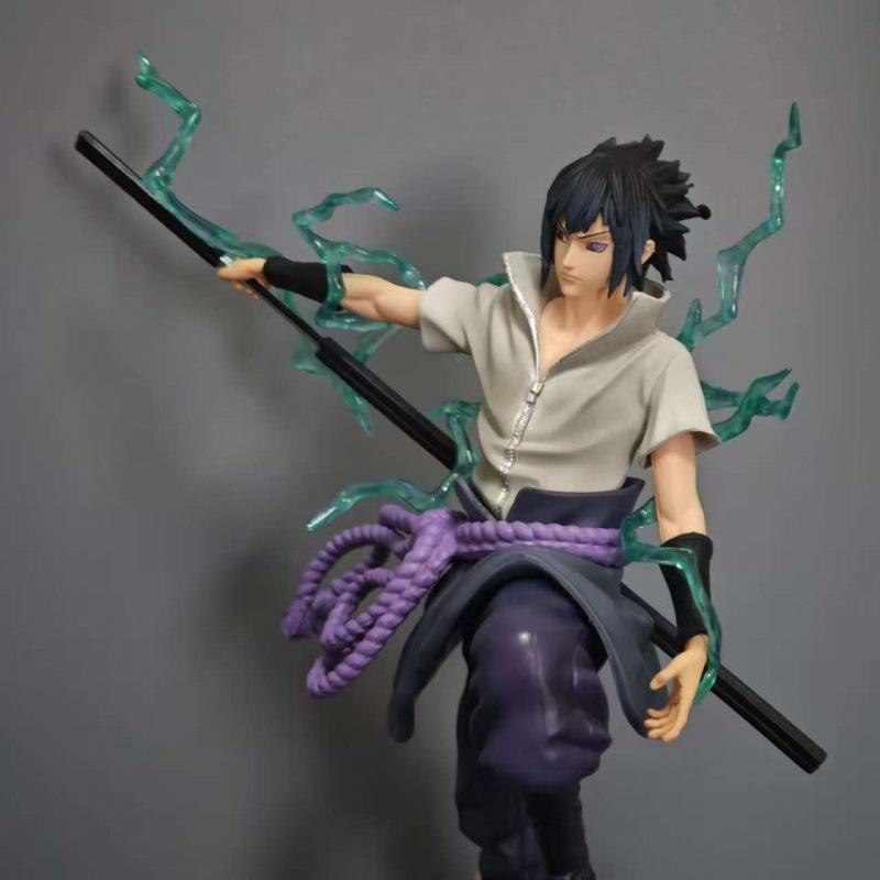 Naruto Shippuden Peripheral Ten Years Naruto Sasuke Toy Anime Scene Table Model Ornament Doll Gift