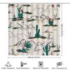 Modern Bathroom Shower Curtain Wild West Cactus Print Home Decor Waterproof Washable Fabric Shower Panels for Bathrooms In Bedro