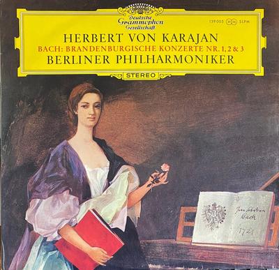 LP Record HERBERT VON KARAJAN BERLINER PHILH  J S Bach Brandenburgische Konzerte  139005SLPM DEUTSCHE GRAMMO 1965 Germany Classical Used